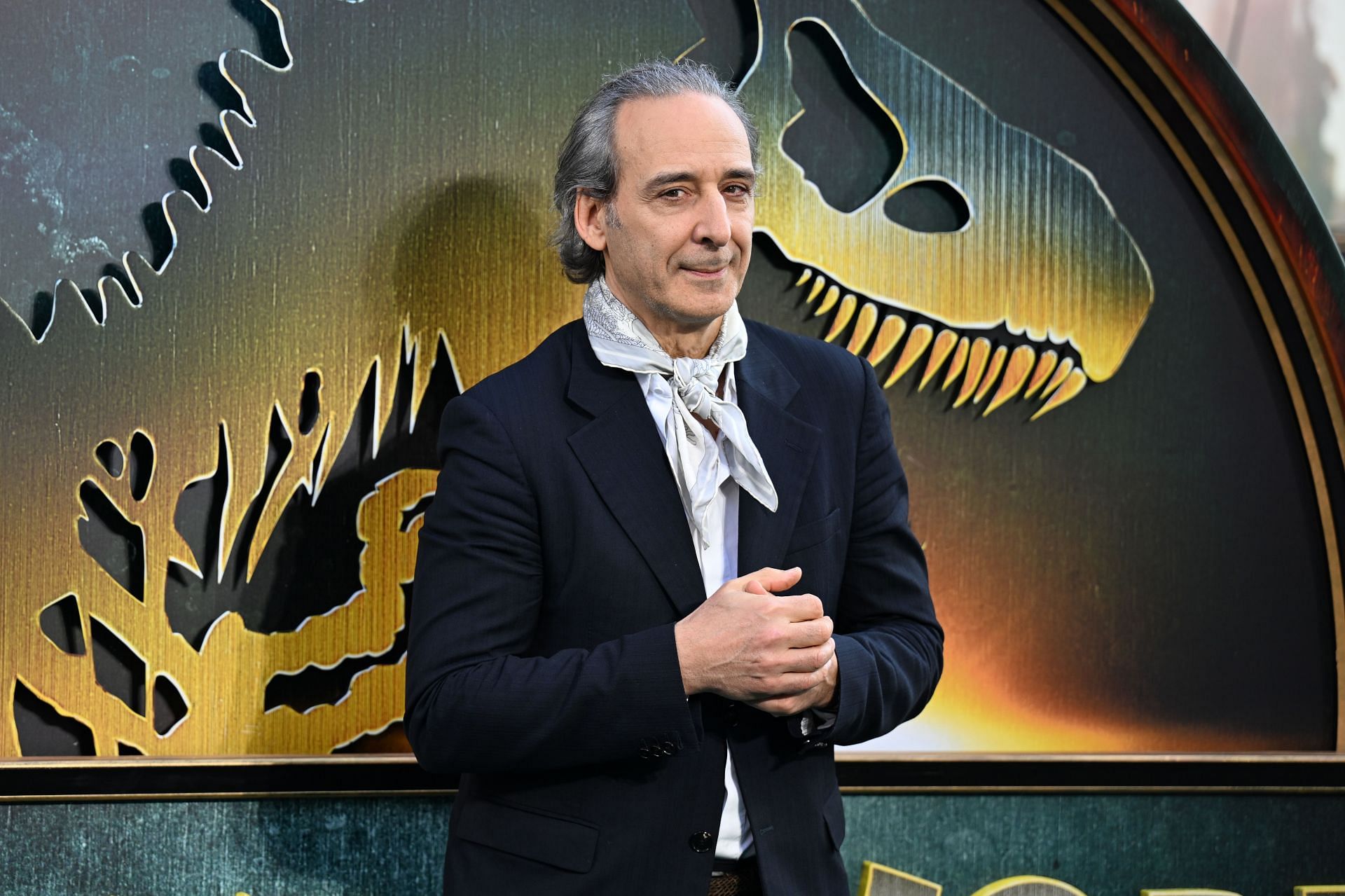 Alexandre Desplat at Jurassic World Rebirth World Premiere - VIP Arrivals (Image via Getty)